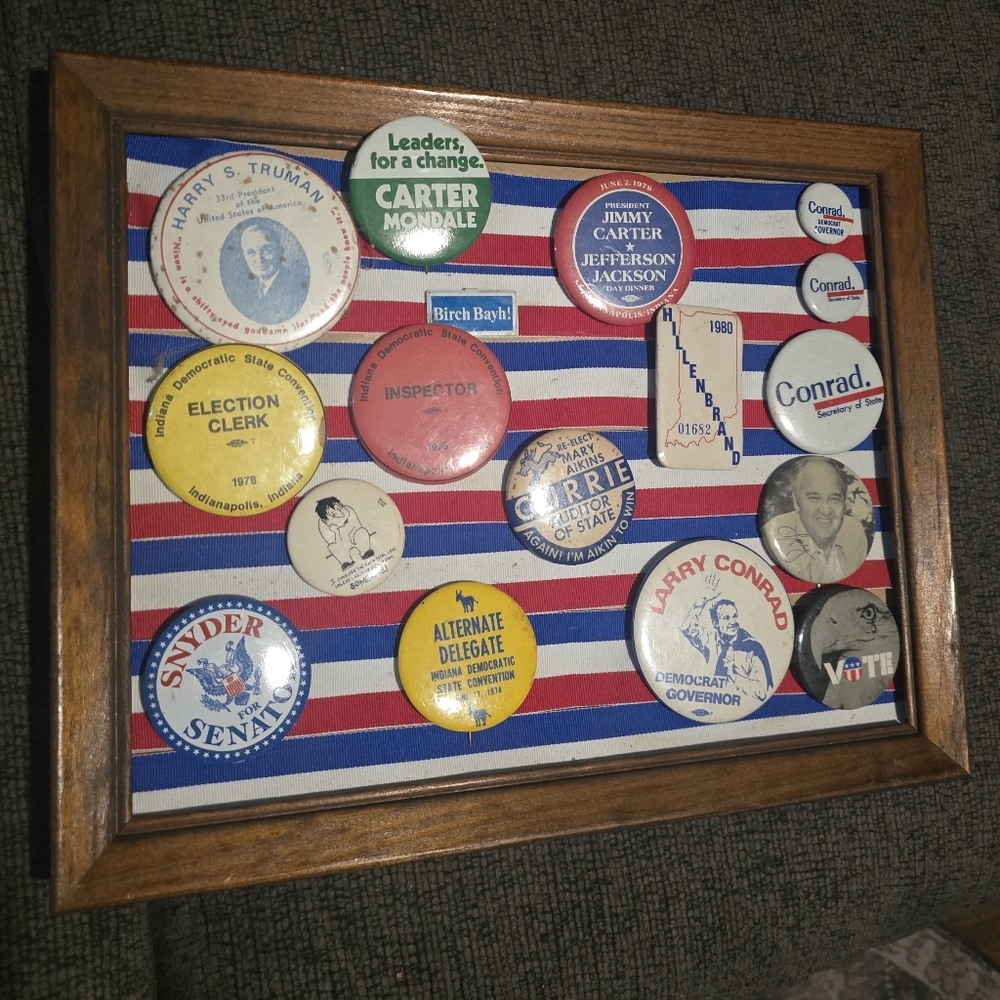 Vintage Political Campaign Button Collection